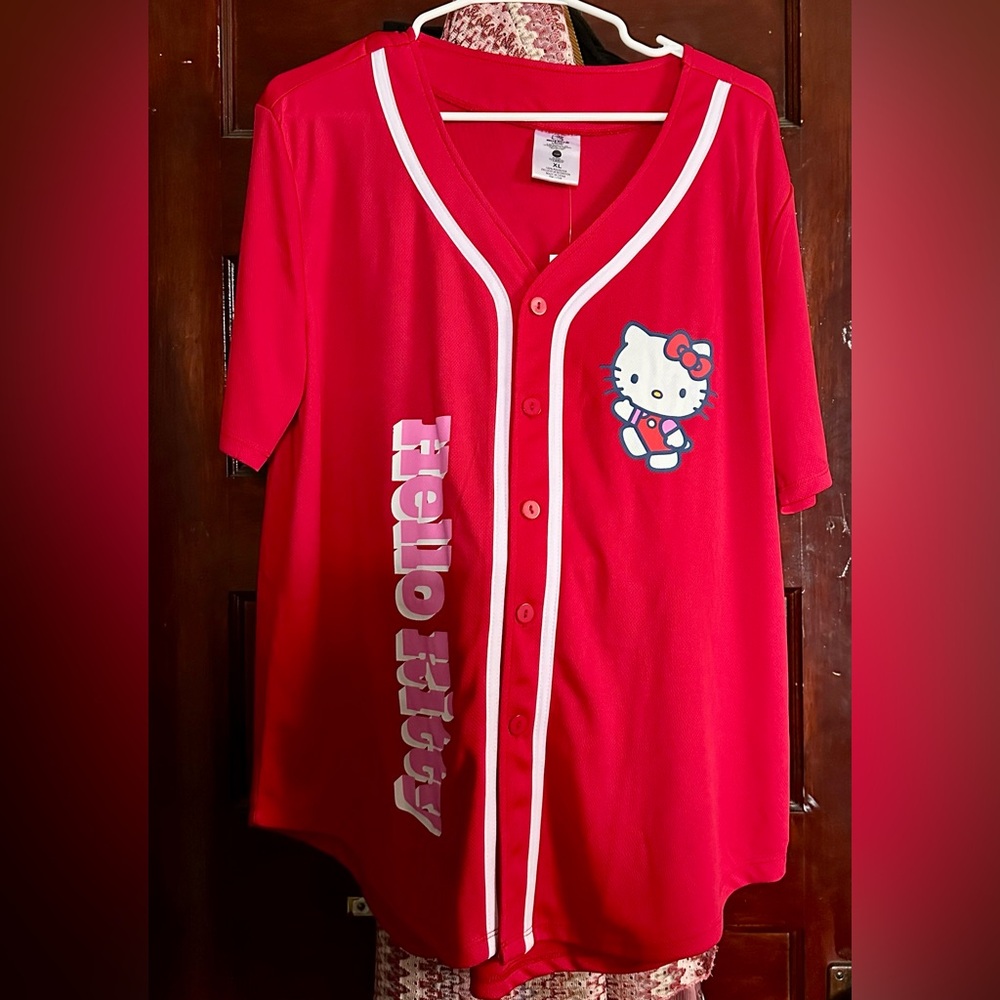 Hello Kitty Red and White Sports Jersey